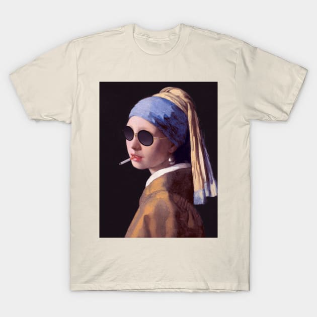 Girl with the pearl shades T-Shirt by UnicornBeck